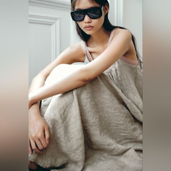 Sunglasses ZARA 50TH ANNIVERSARY Shield SUNGLASSES BLACK Nwt - Picture 12 of 12